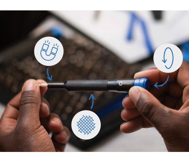 iFixit Precyzyjny uchwyt do bitów 4mm - aluminium - 1514858 - zdjęcie 2